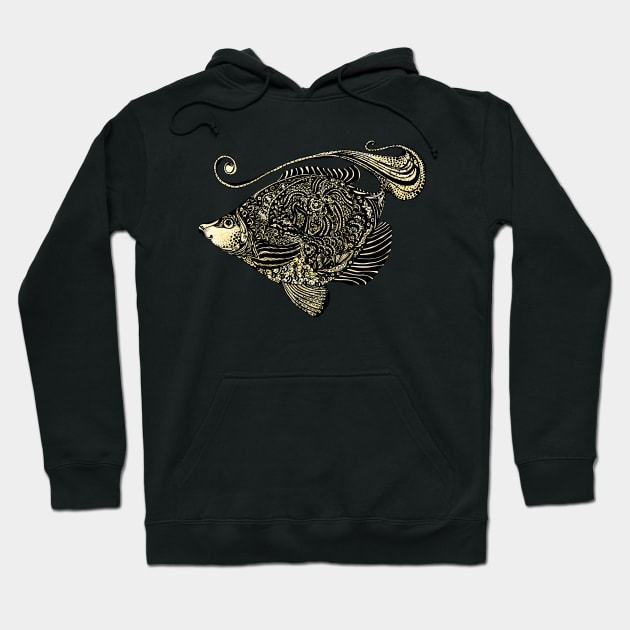 fish ornamental with texture Hoodie by lisenok